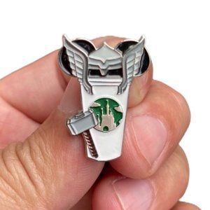 Thor Castle Coffee Cup Enamel Pin